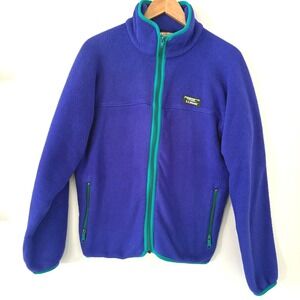 Vintage L.L. Bean Women's Large Fleece Pullover  Made in USA Cozy Outdoor Staple